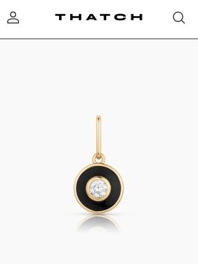 NWOT Thatch ‘Olivet’ black enamel charm